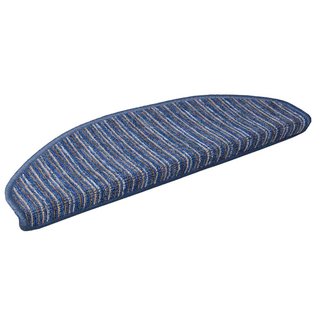 Selvklæbende Trappemåtter 15 pcs Blå 65 x 21 x 4 cm