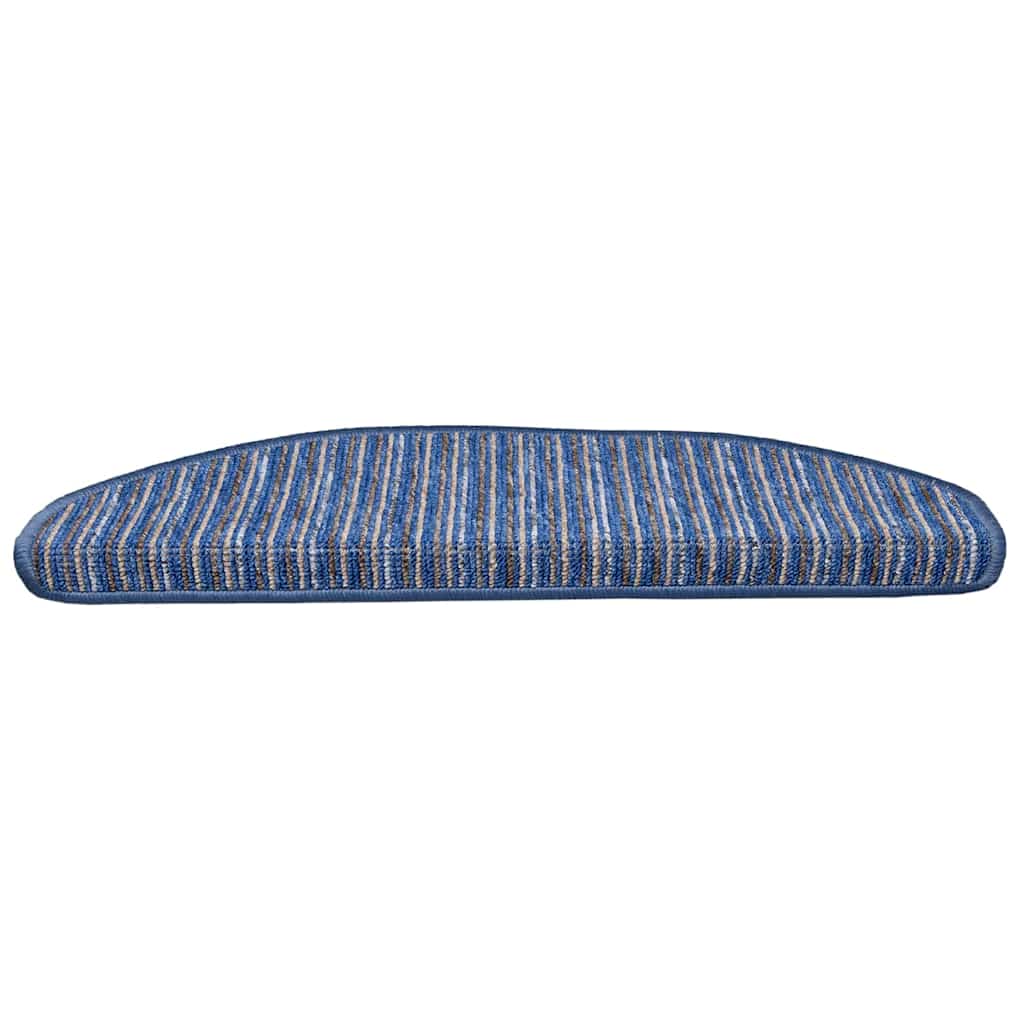 Selvklæbende Trappemåtter 15 pcs Blå 65 x 21 x 4 cm