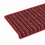 Selvklæbende Trappemåtter Stribet 15 pcs Rød 65 x 21 x 4 cm