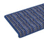 Selvklæbende Trappemåtter Stribet 15 pcs Blå 65 x 21 x 4 cm