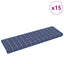 Selvklæbende Trappemåtter Stribet 15 pcs Blå 65 x 21 x 4 cm