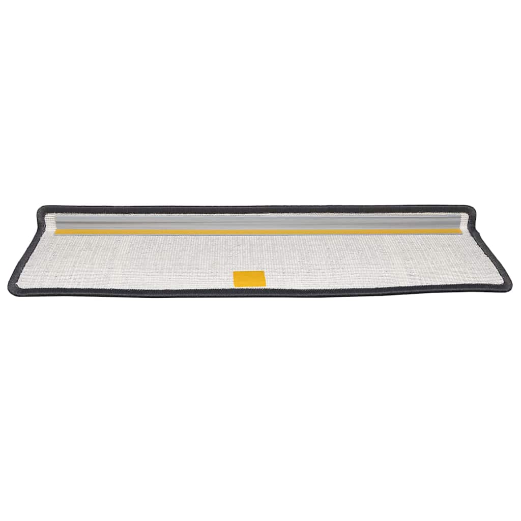 Selvklæbende Trappemåtter 15 pcs Antracit 65 x 21 x 4 cm