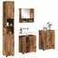 Badeværelsesmøbel sæt 4 stk. Gammelt træ 61 x 35 x 64 cm