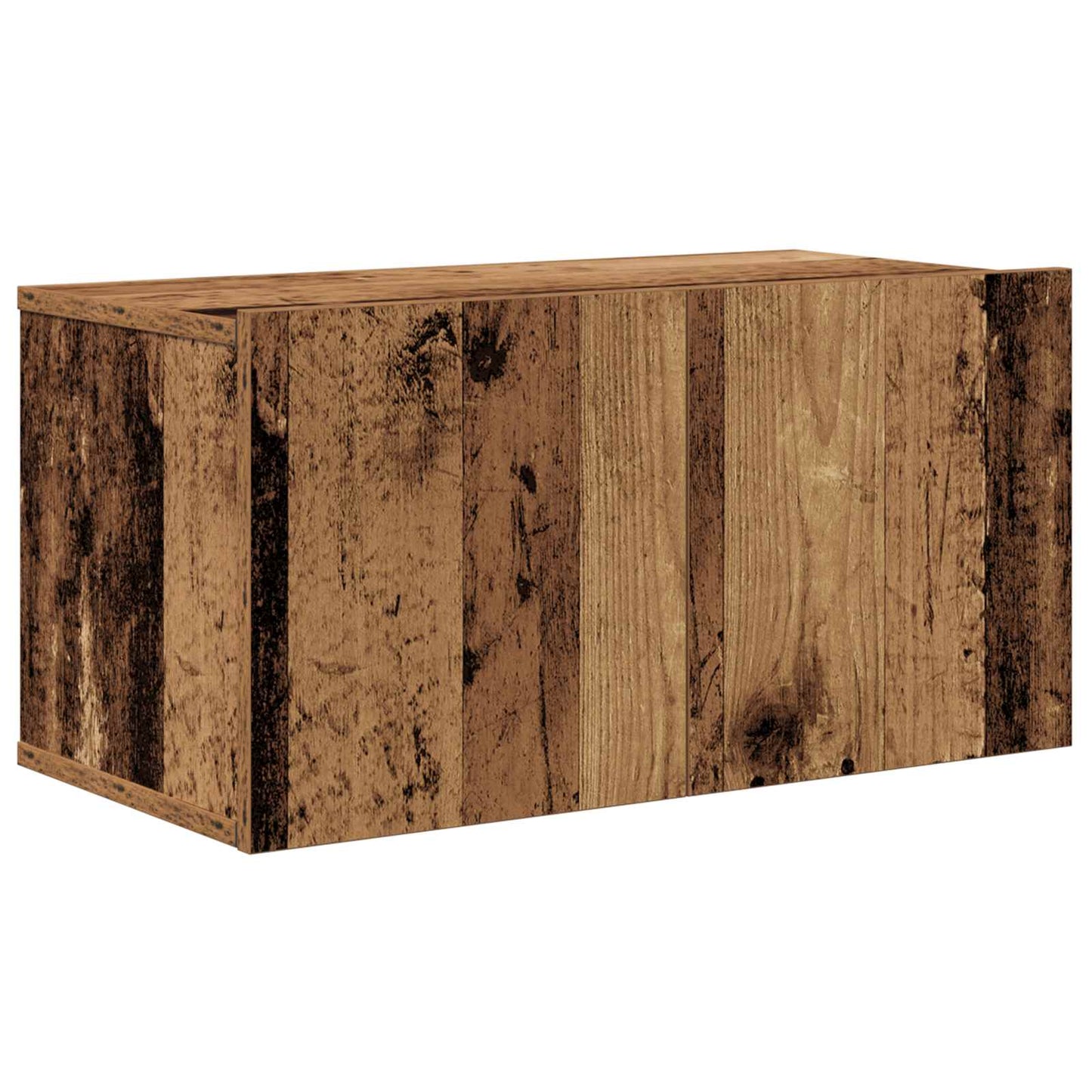 TV-møbelsæt Vægmonteret 10 pcs Gammelt træ 30,5 x 30 x 90 cm