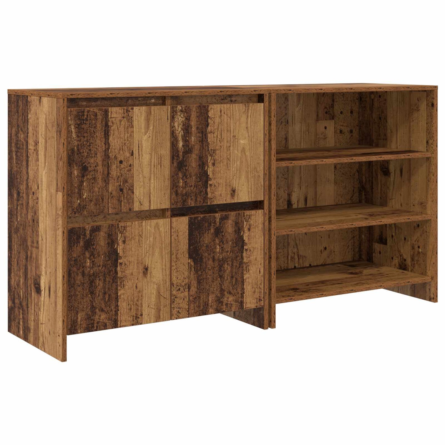 Sideboard 2 stk. Gammelt træ 70 x 41 x 75 cm Konstrueret træ