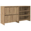 Sideboard 2 pcs Artisan Egetræ 70 x 41 x 75 cm Konstrueret træ