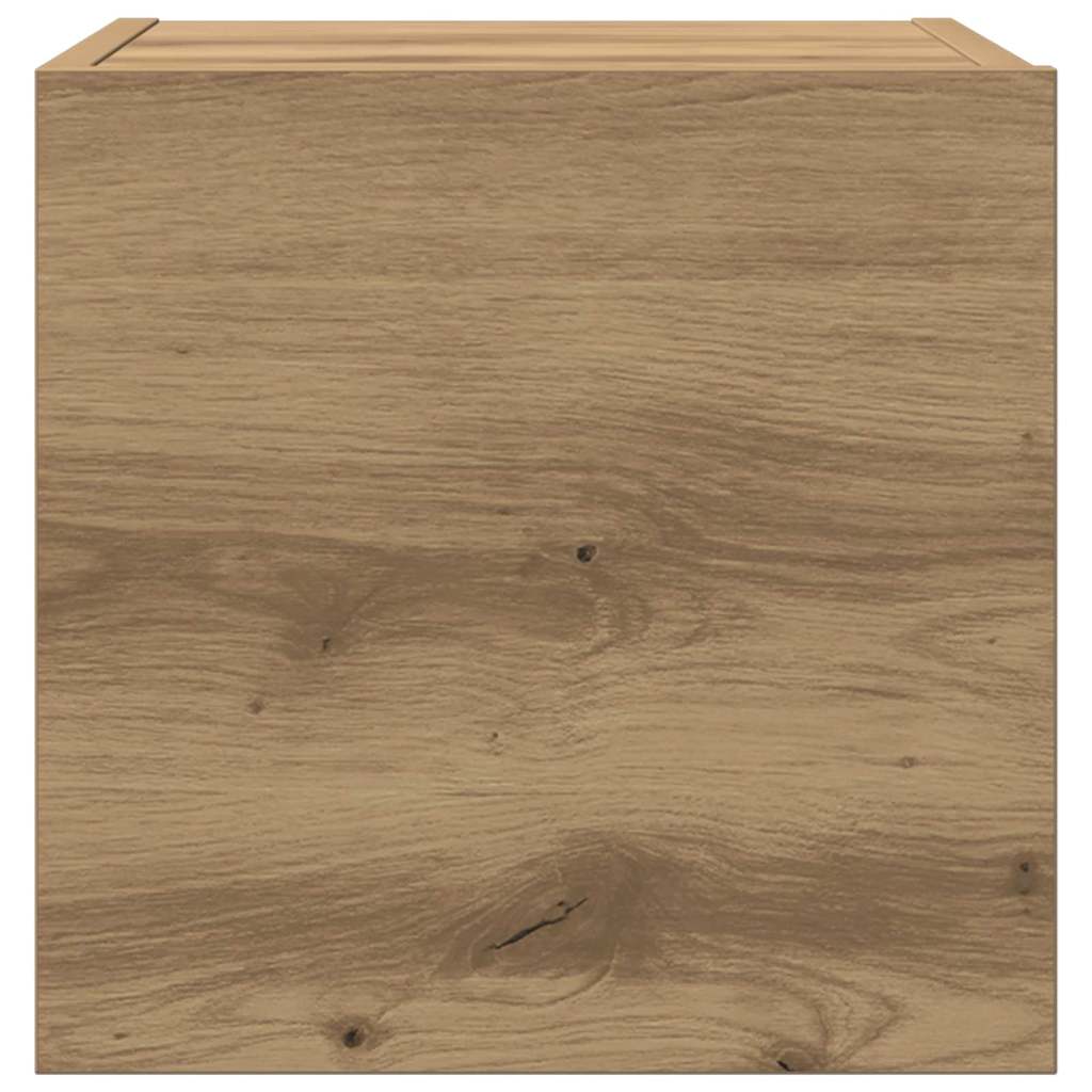 TV Enheder Vægmonteret 4 pcs Artisan Egetræ Konstrueret træ