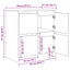 Sideboards 2 stk. Gammelt træ 70 x 41 x 75 cm Konstrueret træ