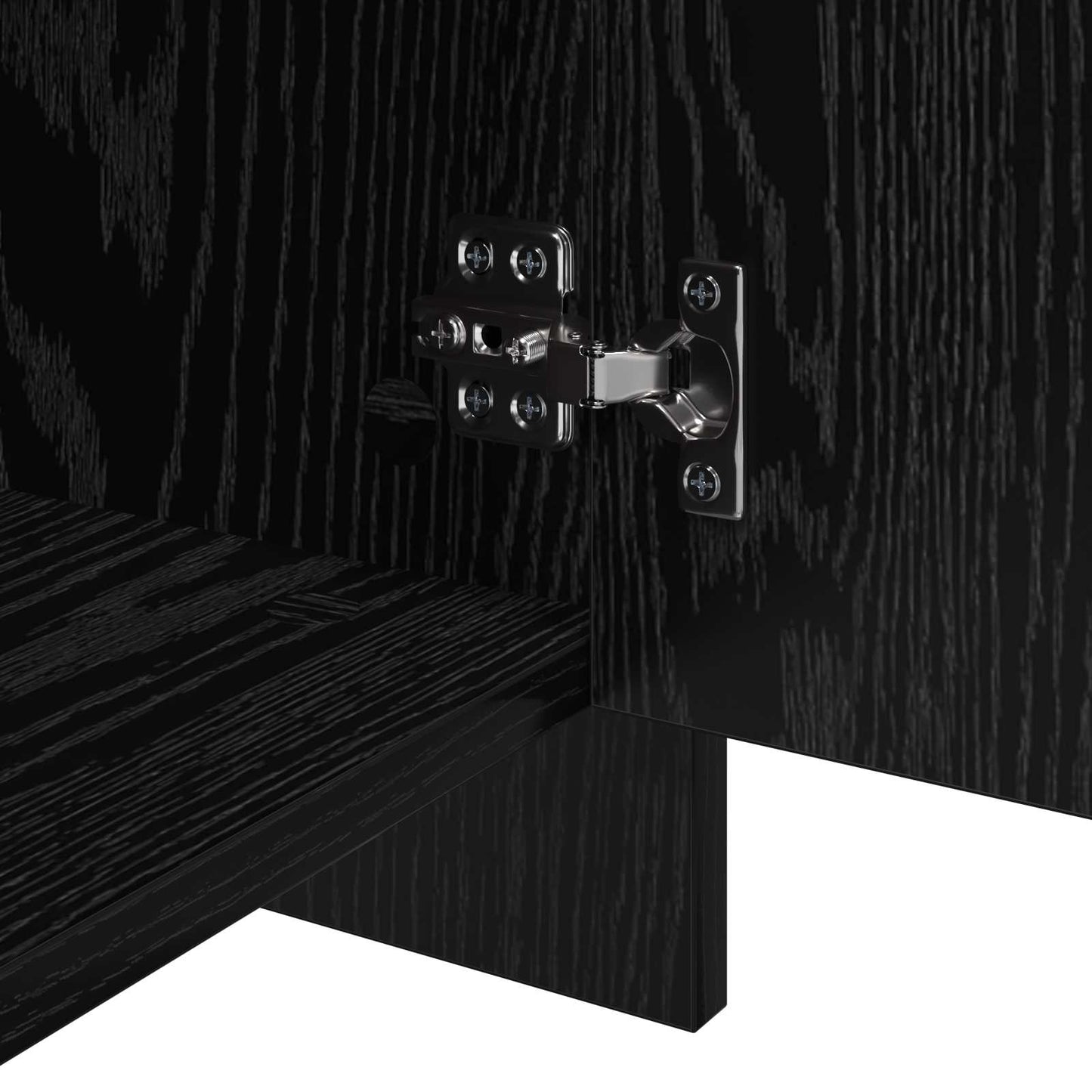 Sideboards 2 pcs Sort eg 70 x 41 x 75 cm Konstrueret træ