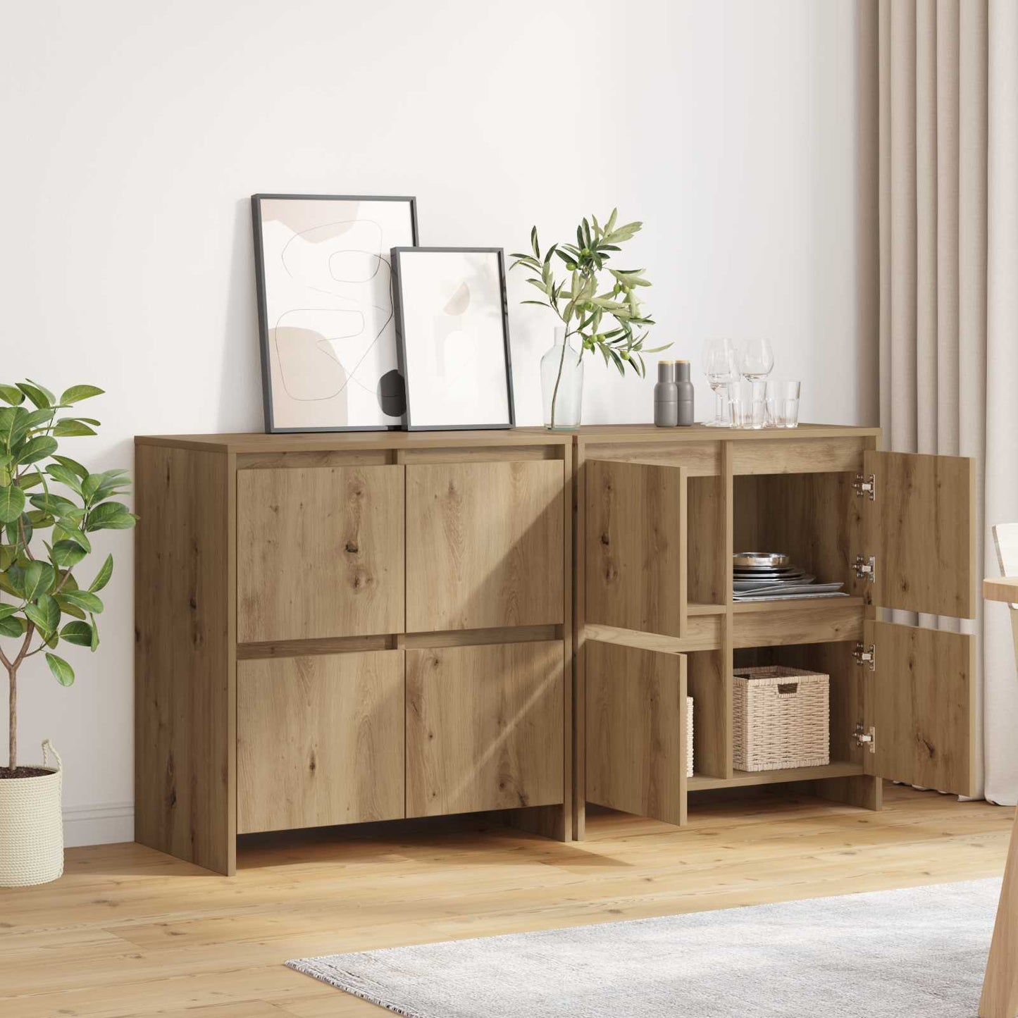 Sideboards 2 pcs artisan eg 70 x 41 x 75 cm Konstrueret træ