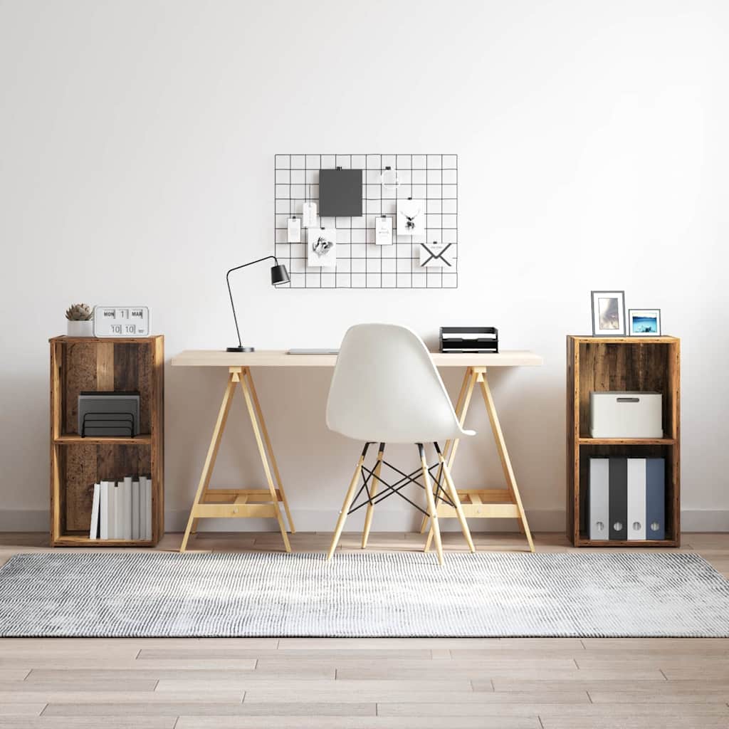 TV-møbelsæt 2 pcs Gammelt træ 37 x 35 x 72 cm Konstrueret træ