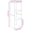TV-møbelsæt 4 pcs Gammelt træ 37 x 35 x 107 cm Konstrueret træ