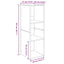 TV-møbelsæt 2 pcs Sort eg 107 x 35 x 37 cm Konstrueret træ