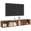 TV-møbelsæt 2 pcs Gammelt træ 37 x 35 x 107cm Konstrueret træ