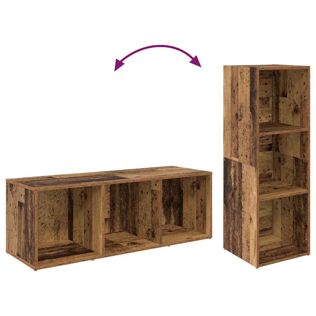 TV-møbelsæt 3 pcs Gammelt træ 37 x 35 x 107 cm Konstrueret træ
