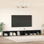 TV-møbelsæt 3 pcs Sort eg 37 x 35 x 107 cm Konstrueret træ