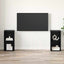 TV-møbelsæt 2 pcs Sort eg 72 x 35 x 36,5 cm Konstrueret træ