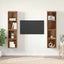 TV-møbelsæt 4 pcs Gammelt træ 37 x 37 x 72 cm Konstrueret træ