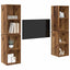 TV-møbelsæt 4 pcs Gammelt træ 37 x 37 x 72 cm Konstrueret træ