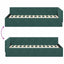 Hjørnesengramme med hovedgærde Mørkegrøn 100 cm x 200 cm Fløjl