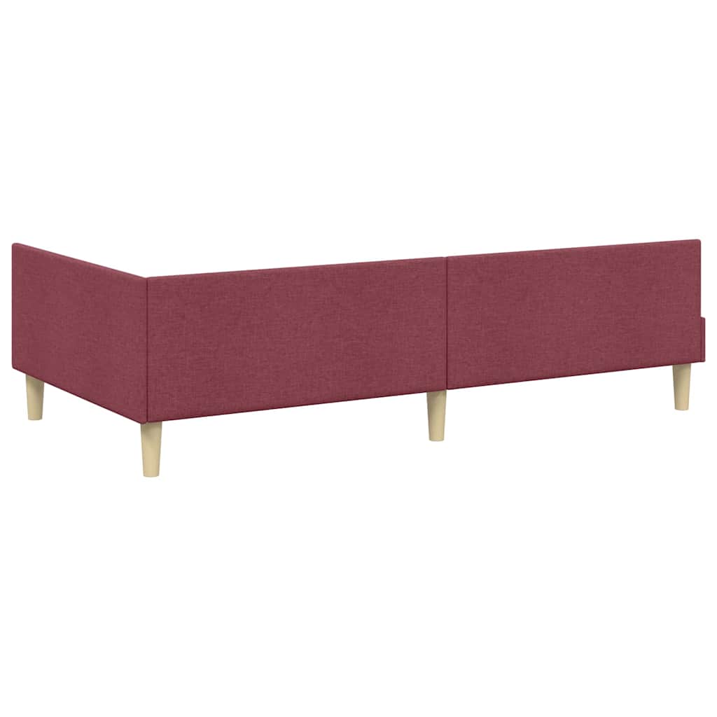 Hjørnesengramme Vinrød 90 x 200 cm Stof