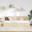 Hjørnesengramme Creme 80 x 200 cm Stof