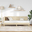 Hjørnesengramme Creme 80 x 200 cm Stof