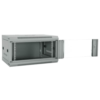 Netværksskab med opbevaring Grå 60 x 45 x 35 cm Stål