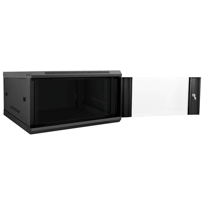 Netværksskab med opbevaring Sort 60 x 60 x 35 cm Stål