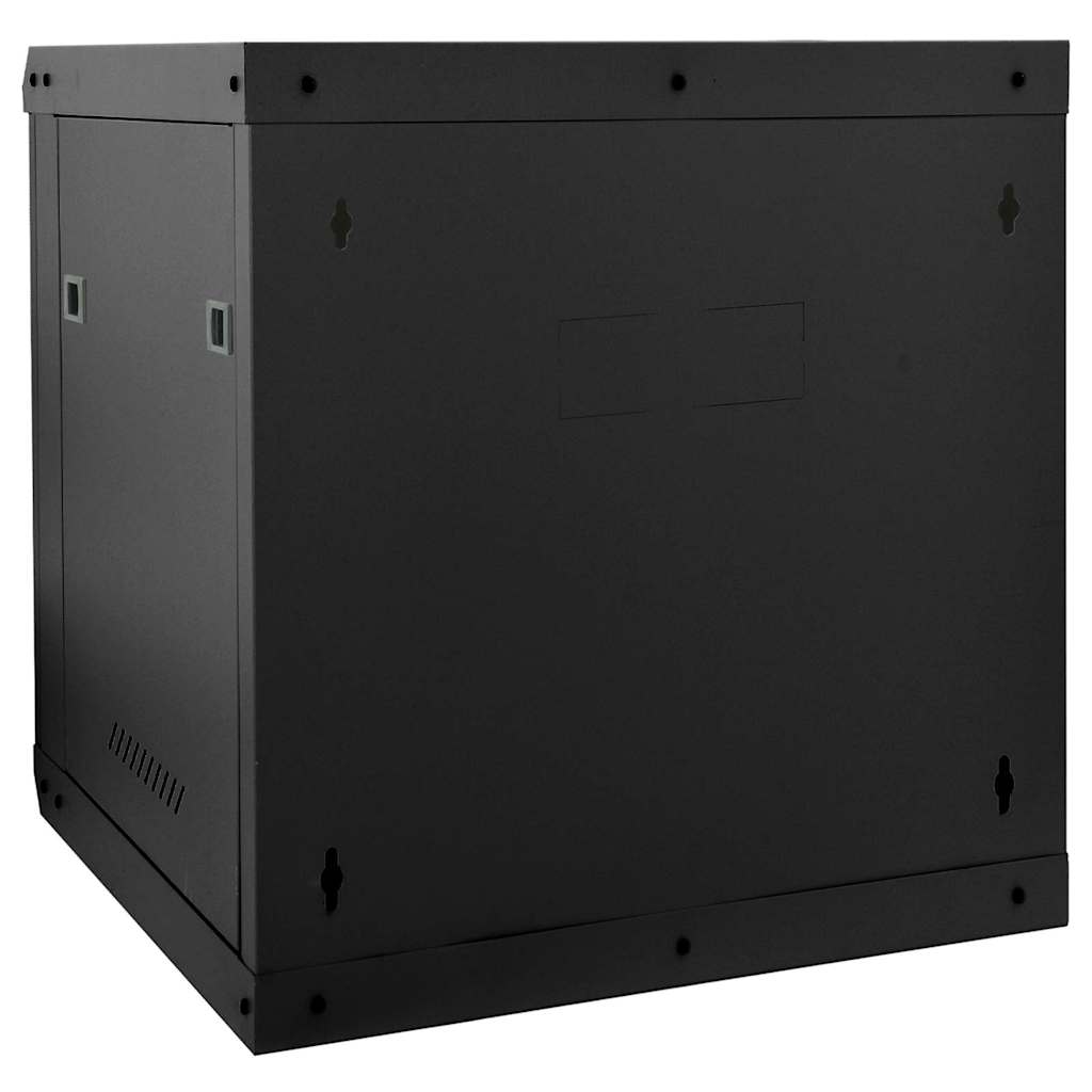 Netværksskab med opbevaring Sort 53 x 60 x 60 cm Stål