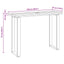 Konsolbord Brun 100 x 35 x 75 cm Massiv Teaktræ