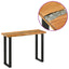 Konsolbord Brun 100 x 35 x 75 cm Massiv Teaktræ