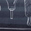 Køkken tæppe Sort 150 x 45 cm Fløjl
