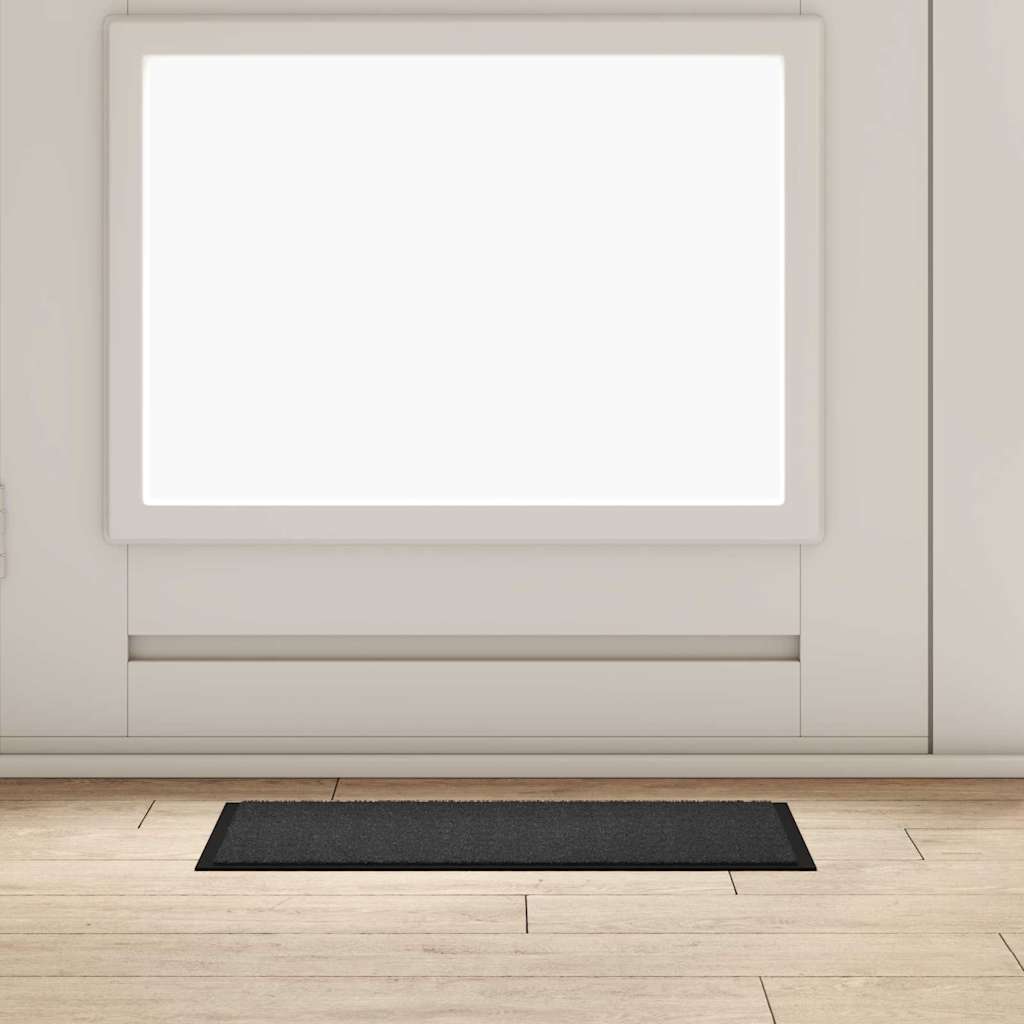Dørmåtte Antracit 60 x 40 x 1.2 cm Teddy Stof billede