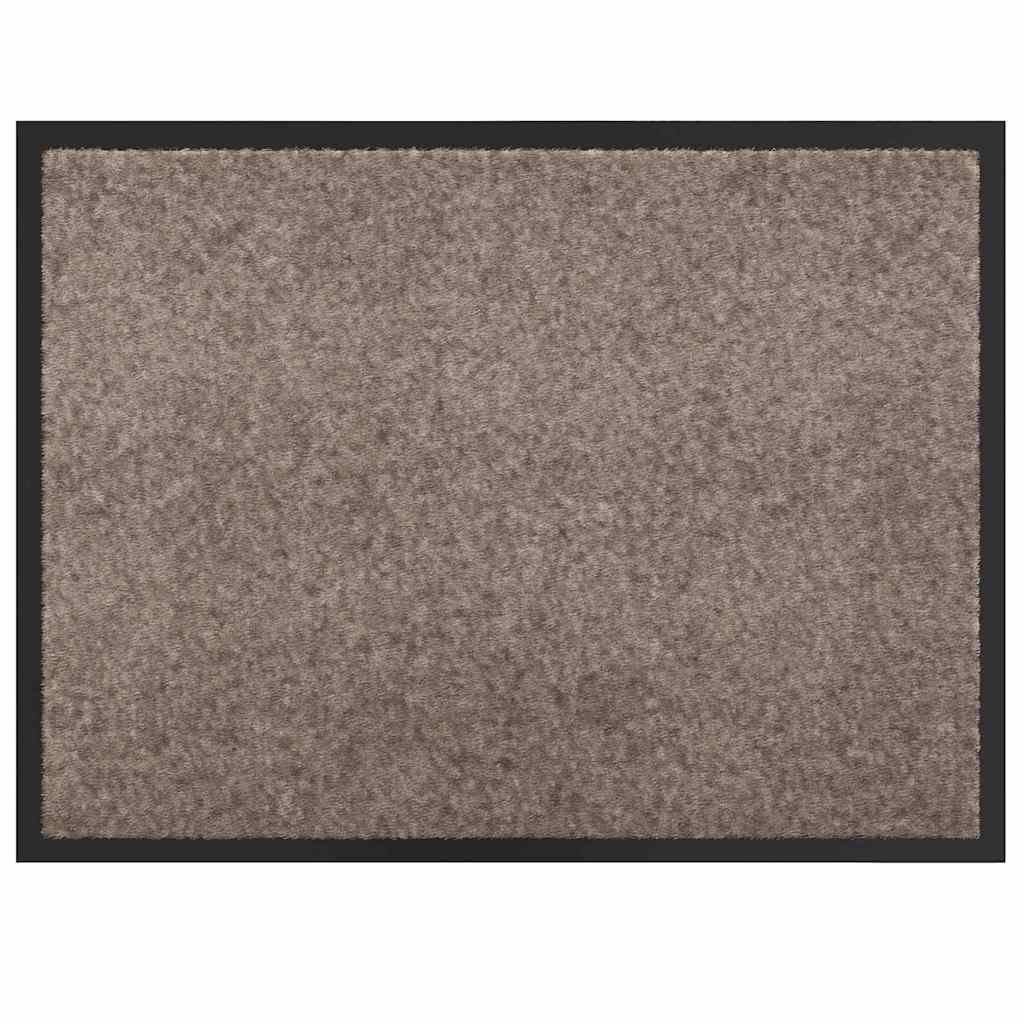Dørmåtte Beige 60 x 40 x 1.2 cm Teddy Stof