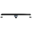 Bruserafløb 2-i-1 med 360° Siphon Sort 80 cm Rustfrit Stål 304