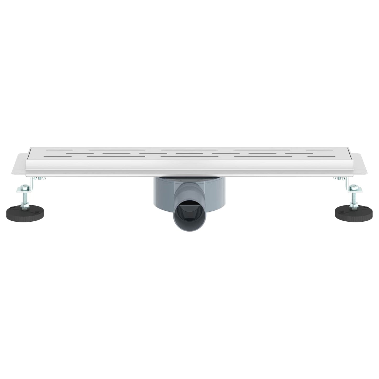 Bruseafløb Linje Design med 360° Siphon Sølv 50 cm