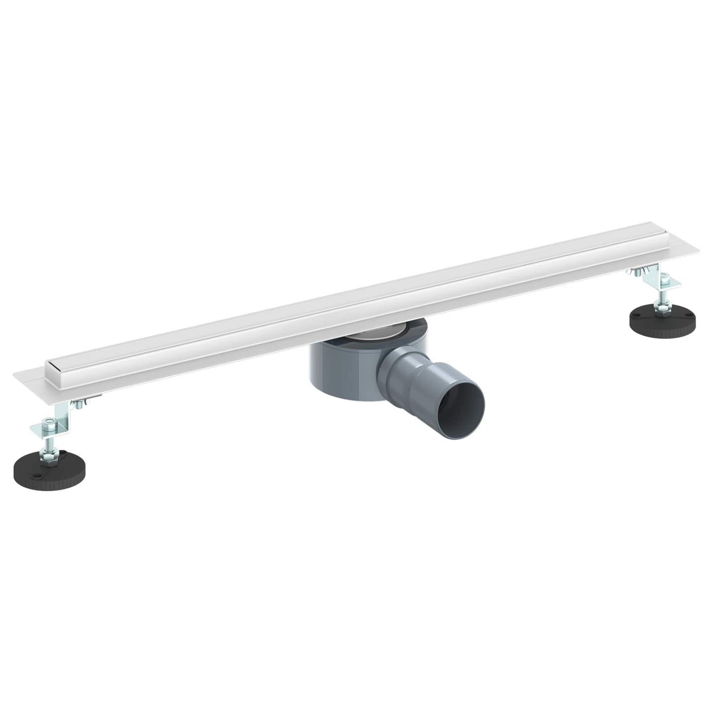 360° Bruserafløb med slank model Sølv 60 cm Rustfrit Stål 304