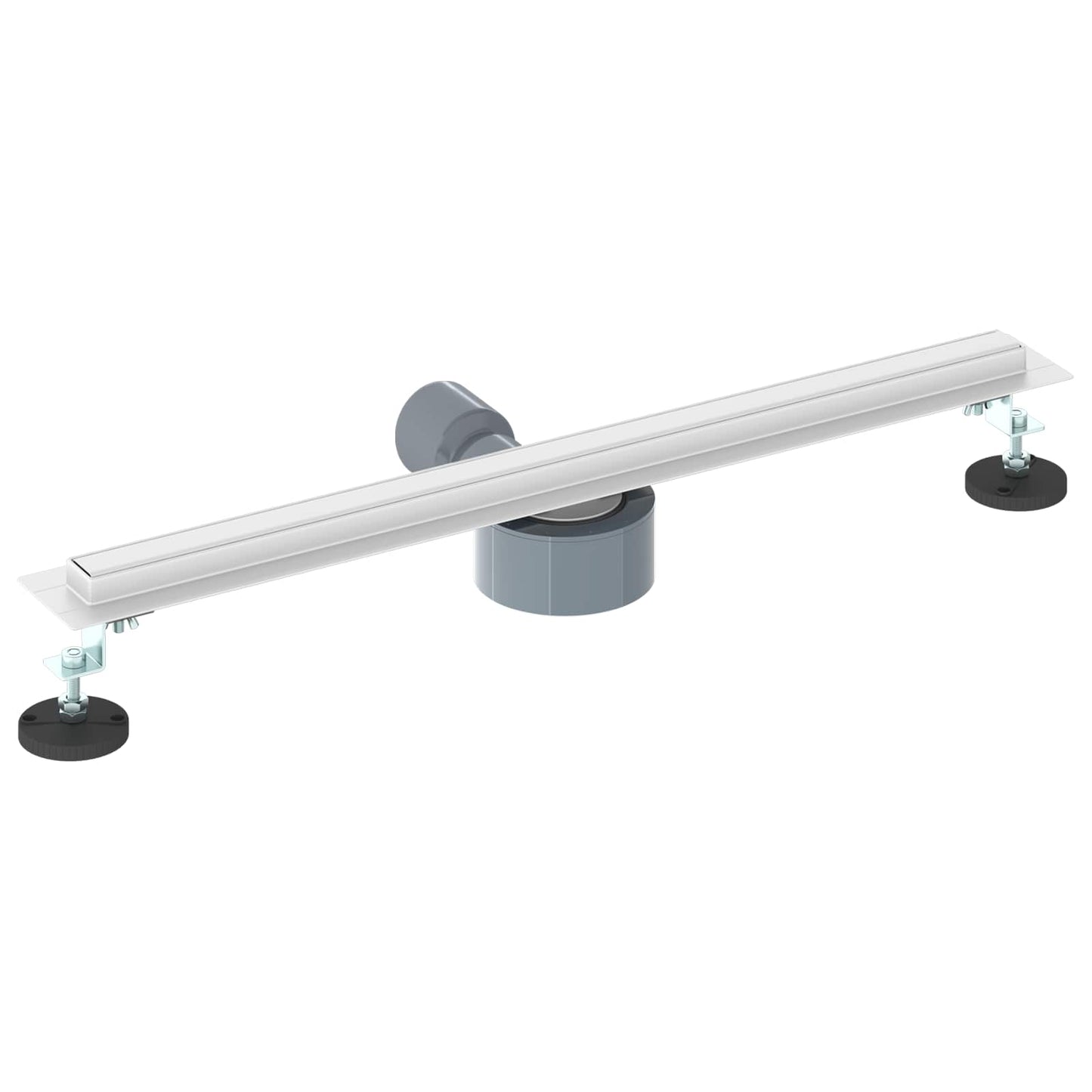 360° Bruserafløb med slank model Sølv 60 cm Rustfrit Stål 304