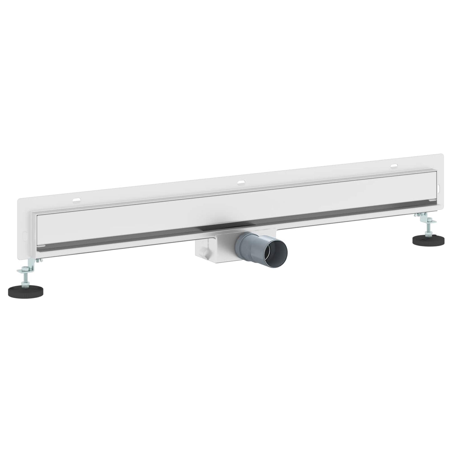 Væghængt bruseafløb Sølv 80 cm Rustfrit Stål 304