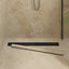 Bruserafløb 2-i-1 med 360° Siphon Sort 90 cm Rustfrit Stål 304