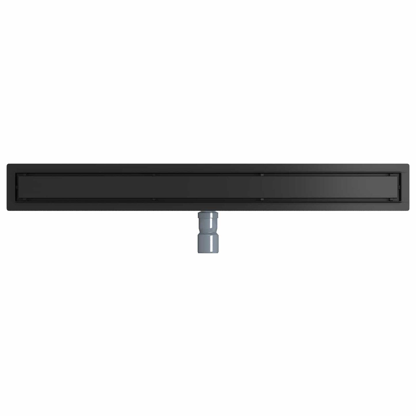 Bruserafløb 2-i-1 med 360° Siphon Sort 90 cm Rustfrit Stål 304