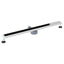 Bruseafløb Glasdæksel med 360° Siphon Sort 100 cm
