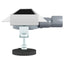 Bruseafløb Glasdæksel med 360° Siphon Sort 100 cm