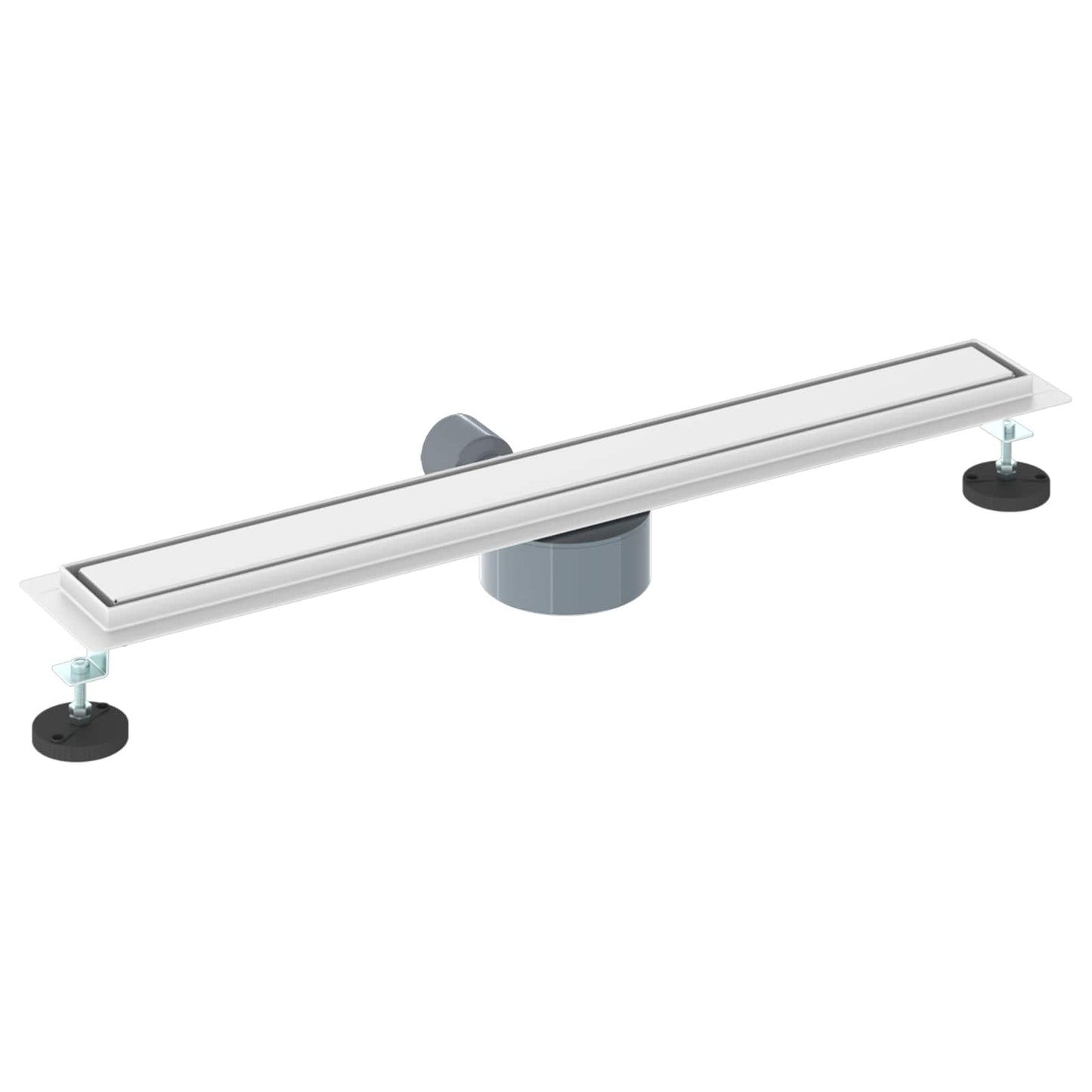 Bruserafløb 2-i-1 med 360° Siphon Sølv 70 cm Rustfrit Stål 304