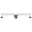 Bruserafløb 2-i-1 med 360° Siphon Sølv 70 cm Rustfrit Stål 304