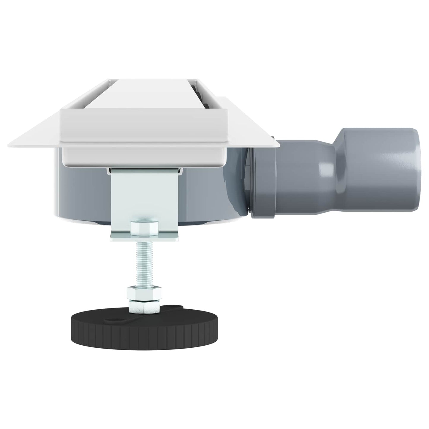 Bruserafløb 2-i-1 med 360° Siphon Sølv 70 cm Rustfrit Stål 304