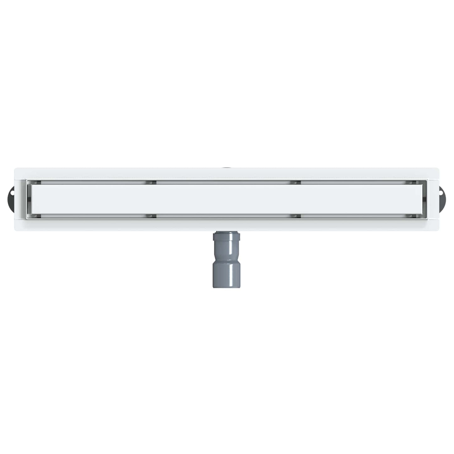 Bruserafløb 2-i-1 med 360° Siphon Sølv 70 cm Rustfrit Stål 304