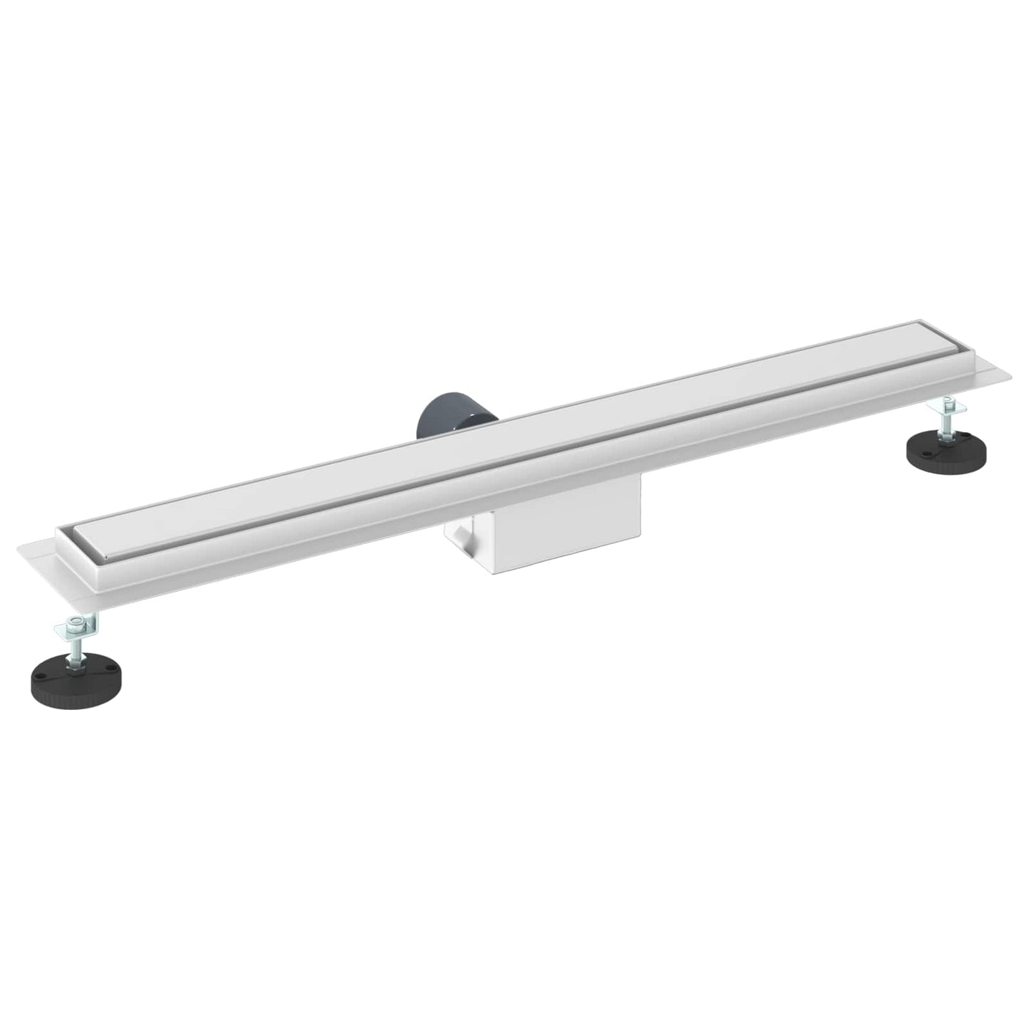 2 i 1 bruserafløb Sølv 80 cm Rustfrit Stål 304