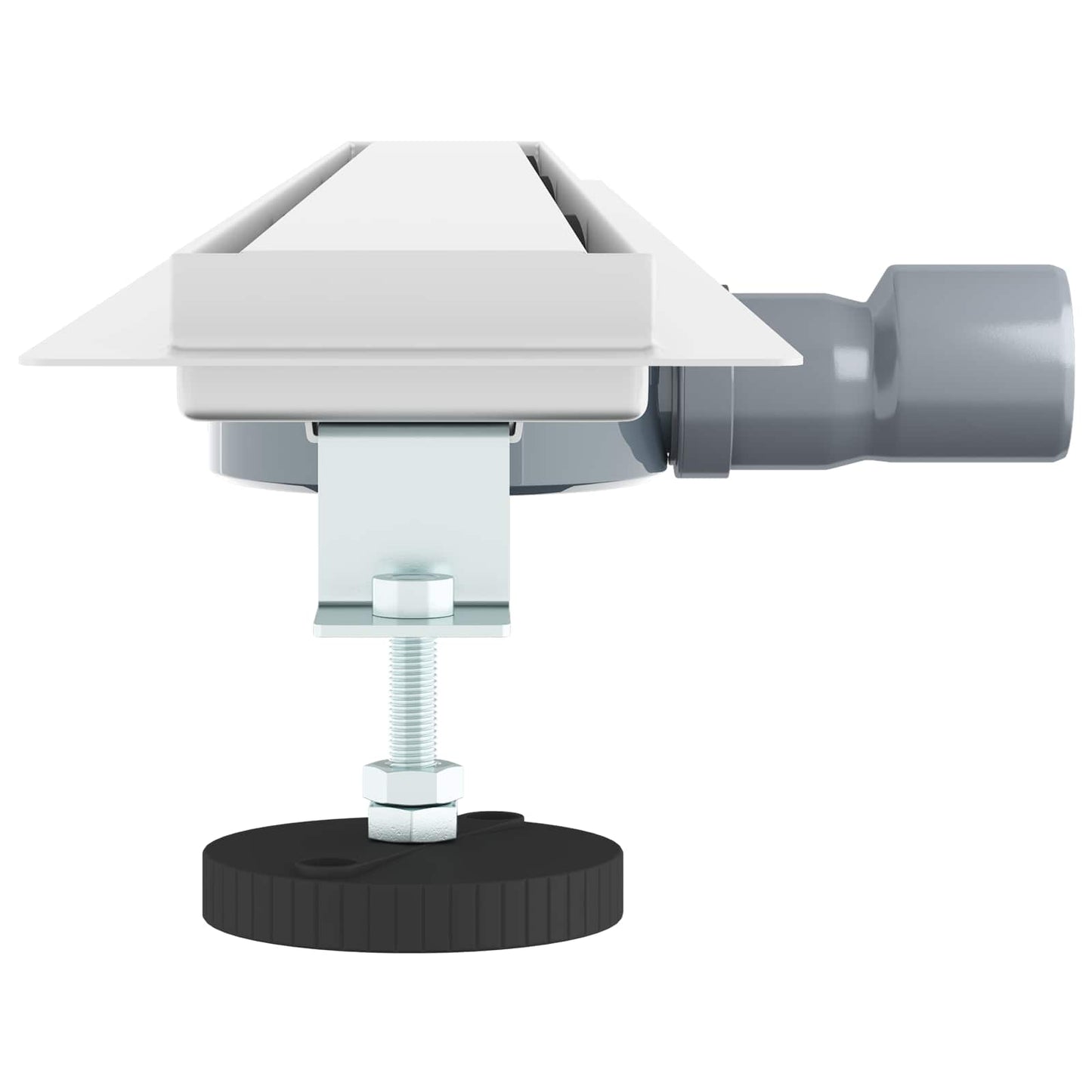 Bruserafløb 2-i-1 med 360° Siphon Sølv 100 cm Rustfrit Stål 304